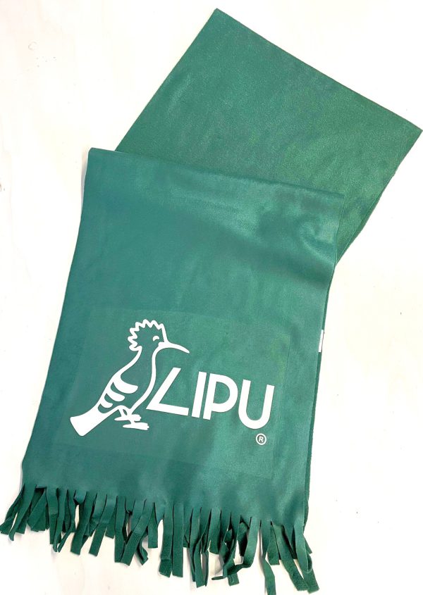 sciarpa verde con logo lipu