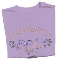 t-shirt lilla snowbirds