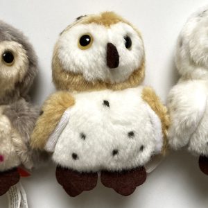 tre set peluche gufetti