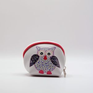 zip rosa gufo bianco